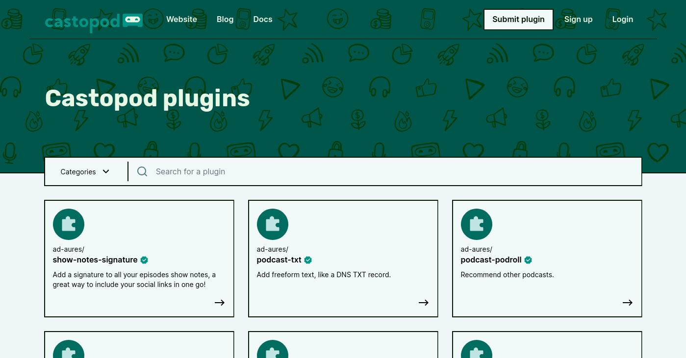 The Official Castopod Plugin Repository